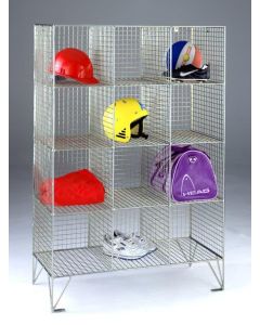12 Compartment Mesh Personal Effects Locker