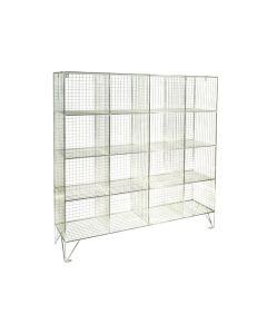 16 Compartment Mesh Personal Effects Locker