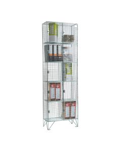 5 Door Express Delivery Mesh Locker Nest of 2