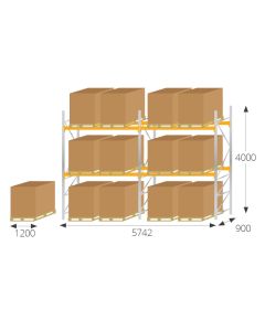 Fast Delivery Pallet Racking Kit For 12 Pallets