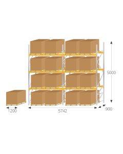 Fast Delivery Pallet Racking Kit For 16 Pallets