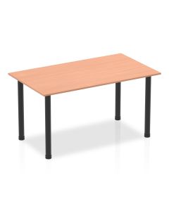 Impulse 1400mm Straight Table With Post Leg