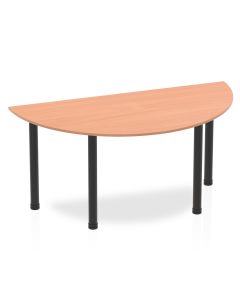 Impulse Semi-Circle Table With Post Leg