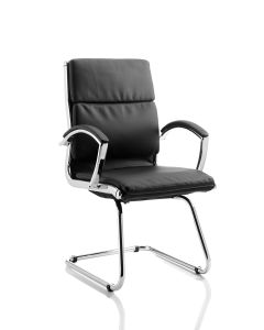 Classic Medium Back Cantilever Visitor Chair with Arms