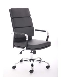 Advocate Medium Back Bonded Leather Executive Office Chair with Arms