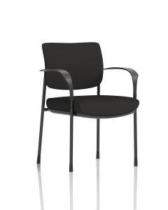 Brunswick Deluxe Medium Back Stacking Visitor Office Chair with Arms