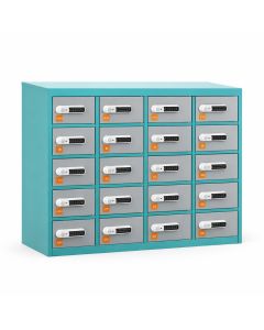 Clearance 25 Door USB Charging Locker with Digital Locks 940H x 1200W x 500D (mm)