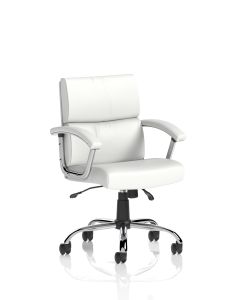 Desire Medium Back Leather Executive Office Chair with Arms