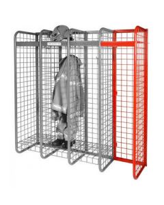 Heavy Duty Fire Brigade Mesh Lockers - One Sided Extension