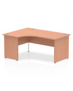 Impulse 1600mm Left Crescent Desk Panel End Leg