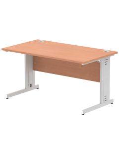Impulse 1400mm Straight Desk Cable Managed Leg