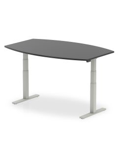 High Gloss Writable Boardroom Table Height Adjustable
