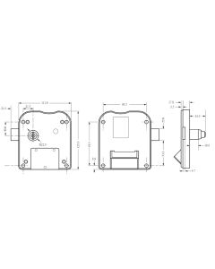 Lowe and Fletcher L&F 2787 Coin Return Lock