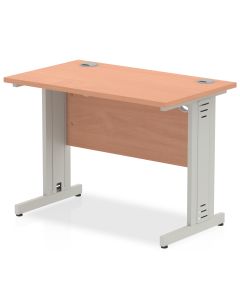 Impulse 1000mm Slimline Desk Cable Managed Leg