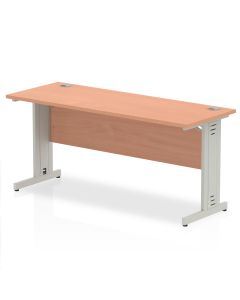 Impulse 1600mm Slimline Desk Cable Managed Leg