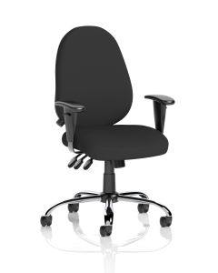 Lisbon Medium Back Task Operator Office Chair with Height Adjustable Arms