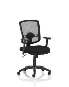 Portland II Medium Mesh Back Task Operator Office Chair with Arms