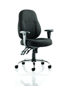 Storm High Back Task Operator Office Chair with Arms