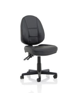 Jackson Medium Back Black Leather Task Operator Office Chair