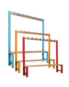 Pure Single Sided Cloakroom Hook Benches