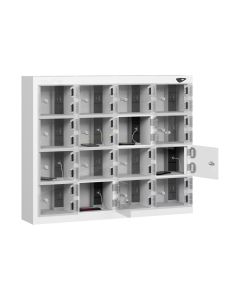 Pure 16 Door Clear Mobile Phone Locker