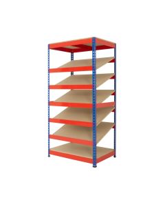 Kanban Sloping Shelving Unit, empty
