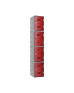 Pure 4 Door Plastic Locker